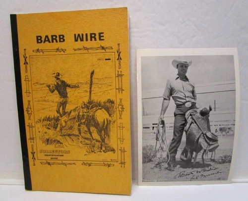 BARB WIRE Collectors Identification Guide- Al Maurer Signed Booklet & Photo 1970