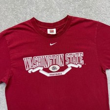 VINTAGE Nike Washington State University T-Shirt M WSU Cougars Football Pac-10