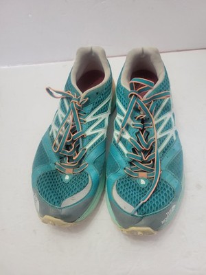 The North Face Ultra Trail Gore Tex Womens 7.5 Shoes Green Trail Running Walking