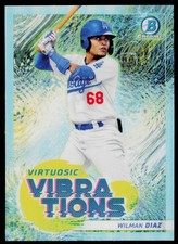 2022 Bowman Wilman Diaz VV-12 Virtuosic Vibrations Los Angeles Dodgers