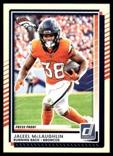 Jaleel McLaughlin 2025 Donruss #151 Broncos Insert ? SEE SCAN! FREE SHIPPING