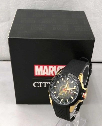 Citizen AW1155-03W Cal.J810 Marvel Eco-Drive Solaire Montre Hommes Authentique - Photo 1 sur 8