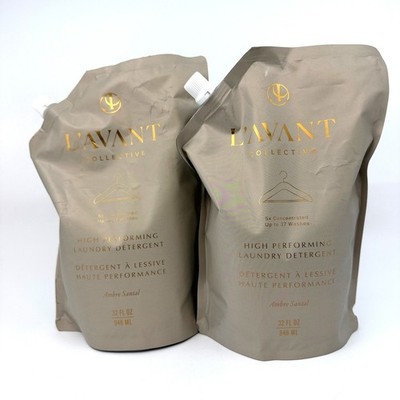 L'AVANT Collective High Performing Laundry Detergent Ambre Santal Refill 2-Pack