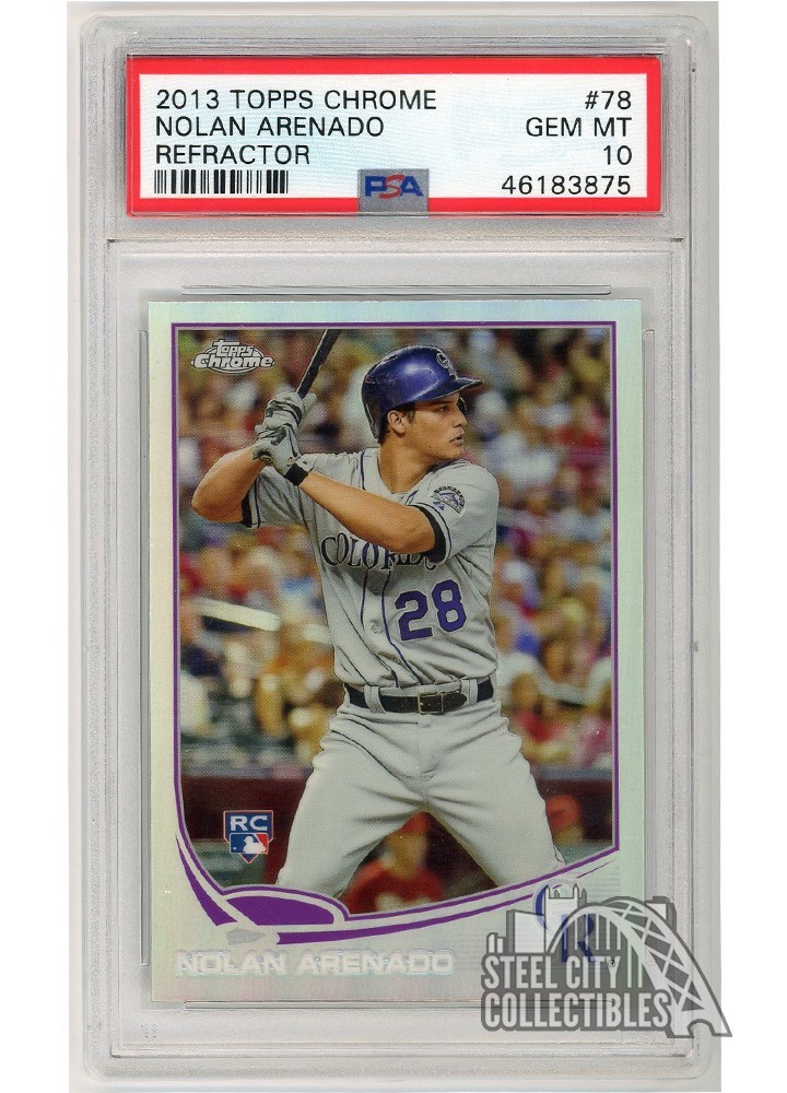 Nolan Arenado 2013 Topps Chrome Refractor Rookie Card #78 PSA 10 Gem Mint