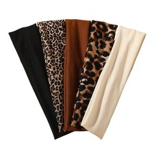 5 PCS Animal Print Pattern Headbands Fashion Stylish Hair Accessories for Women