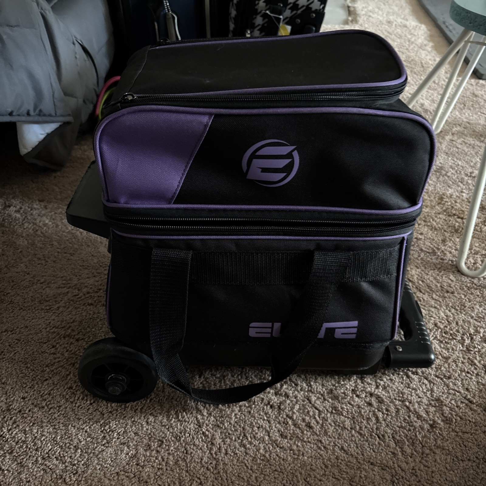 Elite Roller Bag Luggage Single Bowling Ball Adjustable Hand