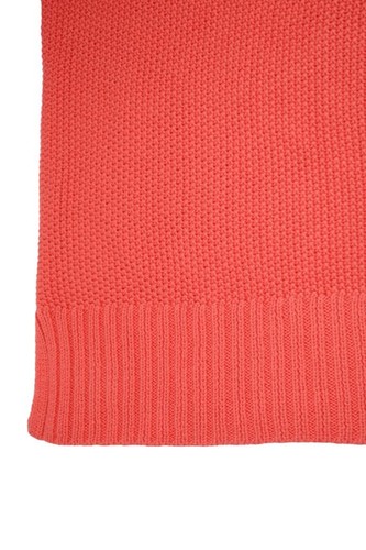 Lucky Brand Womens Sweater Top M Pullover V Neck Long Sleeve Oversize Salmon NEW - Picture 4 of 7