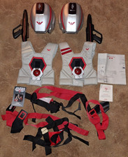 Vintage Worlds of Wonder Lazer Tag Game Kit for 2 People, 2 Guns, 2 Helmets, Etc