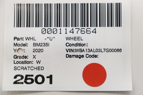 2020 - 2024 BMW M235I F44 5 SPOKE WHEEL RIM ALLOY 18X8J ET54 OEM 8053524 - Picture 16 of 16