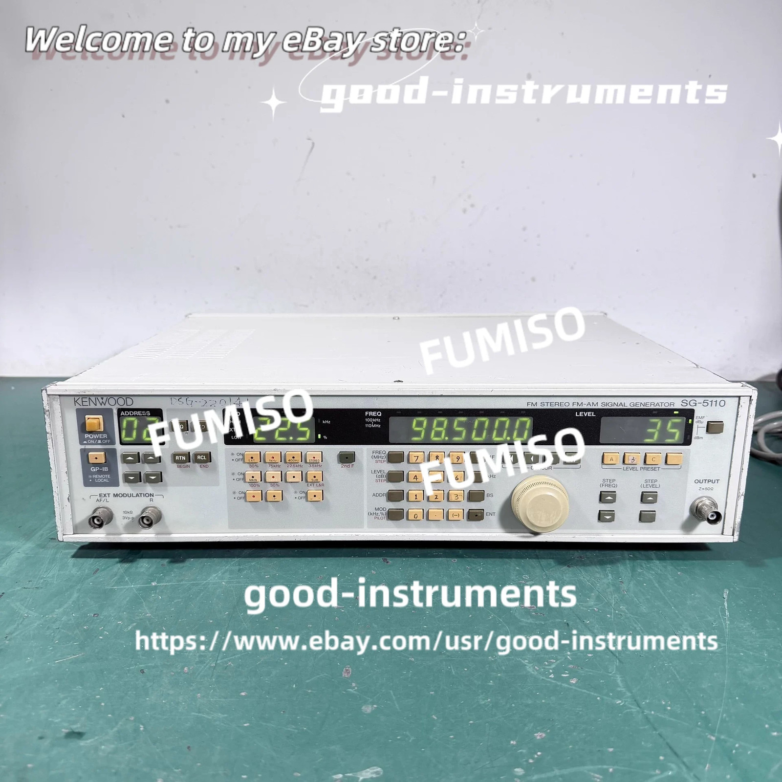 1 PCS Kenwood SG-5110 FM Stereo Signal Generator, 100KHz-110MHz*go