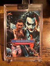 2025 Wild Card Jokers Wild Max Holloway 1/1 Rainbow Foil