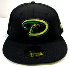 Arizona Diamondbacks MLB NE Cooperstown Metallic Pop Fitted Hat~Black