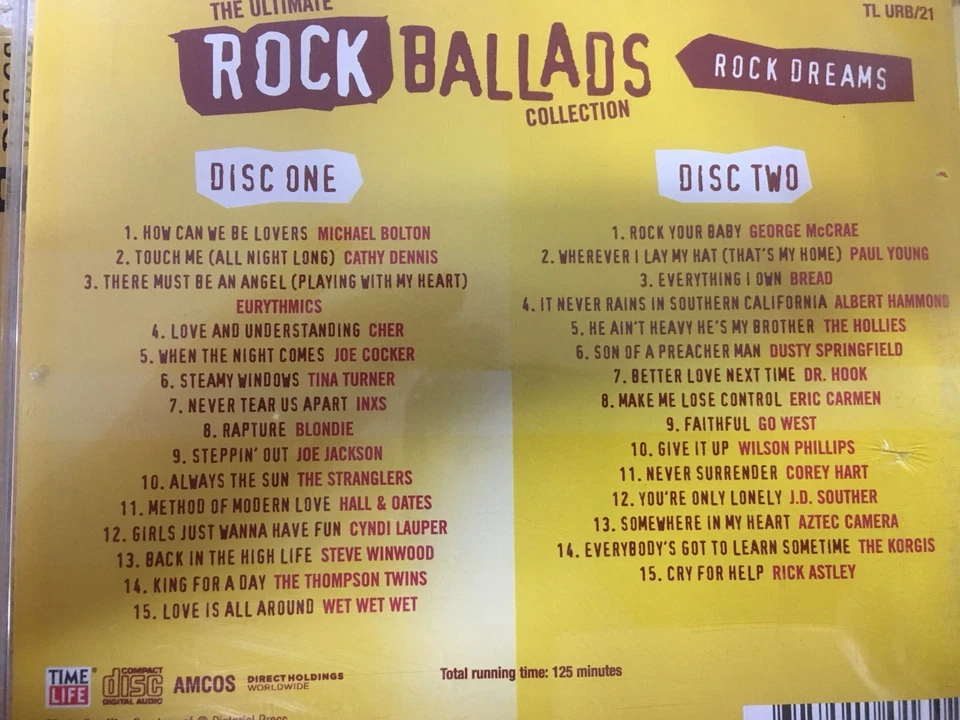 TIME LIFE - Ultimate Rock Ballads: Rock Dreams - Various 2 x CD 2007 AS NEW! 2CD - Image 2 of 2