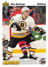 Don Sweeney 1991-92 Upper Deck #338 Boston Bruins