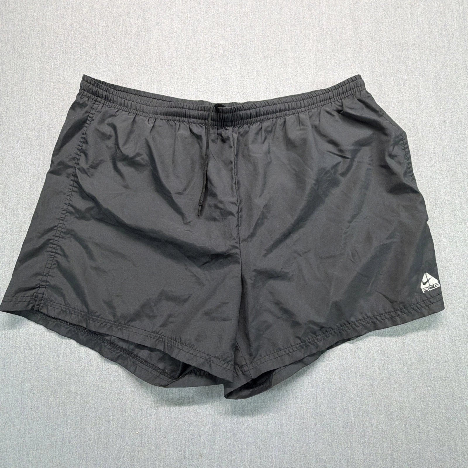 Vintage Nike ACG Shorts Mens Large Black Running Hiking Trail Gym Training 90s