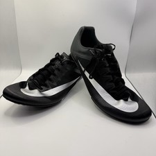 Nike Zoom Rival Sprint Track  Field Sprinting Spikes Men  s Size 14 Black Silver