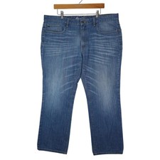 Kenneth Cole New York Jeans Mens 38x30 Blue Straight Leg Oritt Cotton Denim