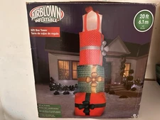 Gemmy Airblown Christmas Inflatable 20ft Tall Present Gift Stack