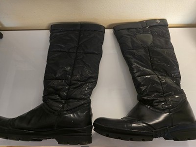 Schwarze Damen  Winterstiefel Stiefel Gr. 40 Gant gesteppt