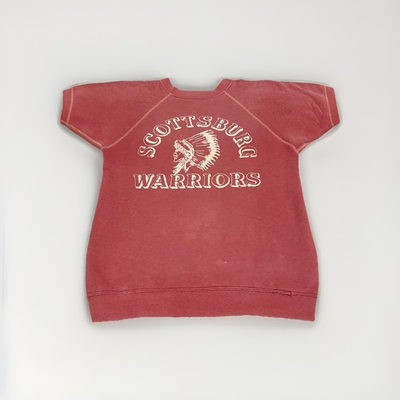 #ad #ad True Vintage 50s Champion Running Man Sweat Indian Head Scottsburg Warriors $275.00