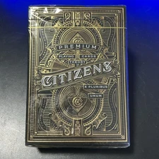 Citizens Theory 11, Premium Playing Cards, New Sealed Deck, Gold & Bronze
