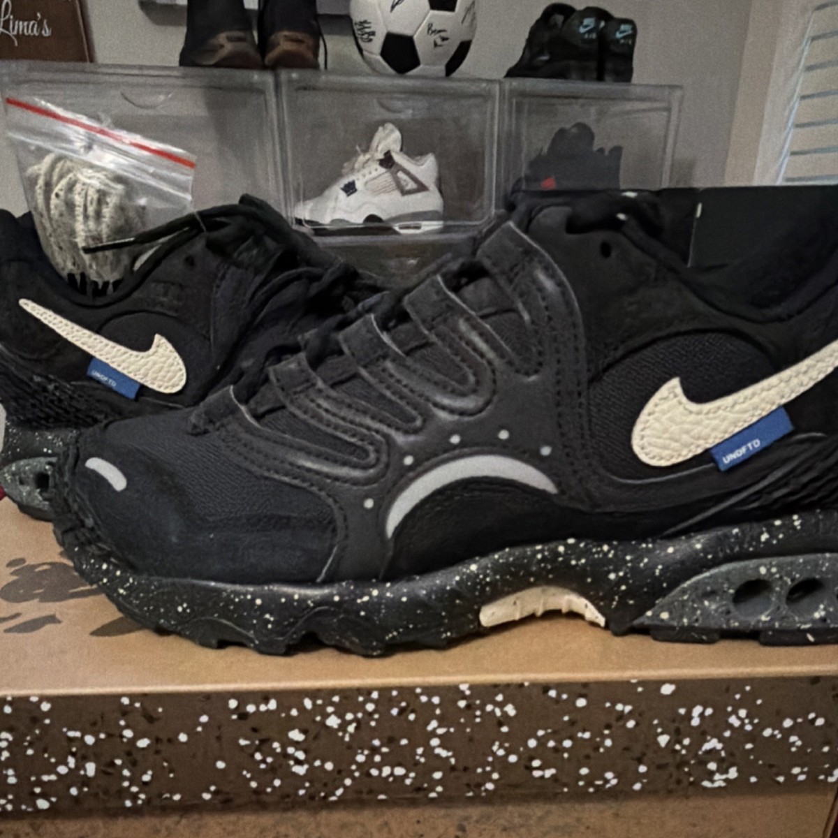 Size 9.5 - Undefeated x Nike Air Terra Humara Black for sale