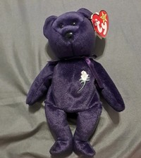 TY Princess Diana Bear 1997 With Pellets And Errors Two Color Rose
