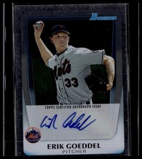 2011 Bowman Draft Picks & Prospects #BPA-EG Erik Goeddel Prospects Autographs