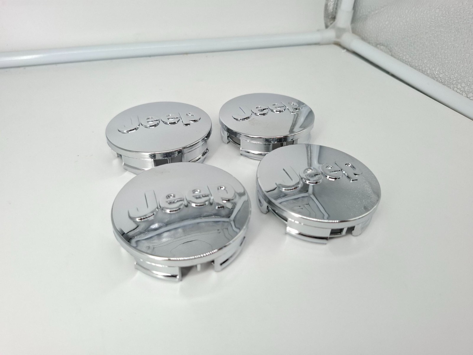 4 TAPPI COPRIMOZZO PER Jeep 63mm esterno BORCHIE CERCHI IN LEGA foto 2