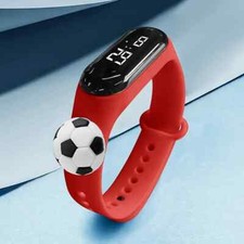 Cartoon Children LED Electronic Watch Students Waterproof Sports Stylish Red New