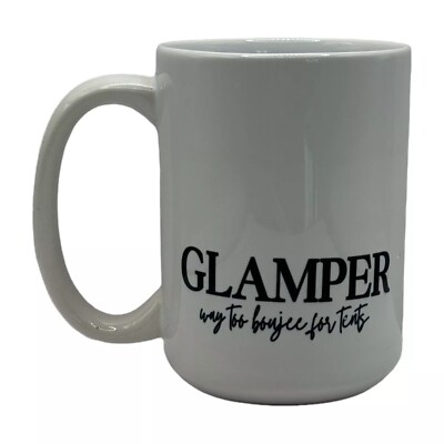 CustomMade 15oz Ceramic Coffee Mug/Cup~Boujee~Camping~Camper~Outdoors~Woods~Gift
