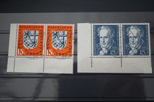 Saar  Nr.: 379 und 448 sch&ouml;n gestempelt vom Eckrand.