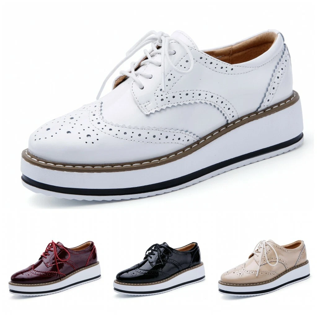 Wedge brogues best sale ladies