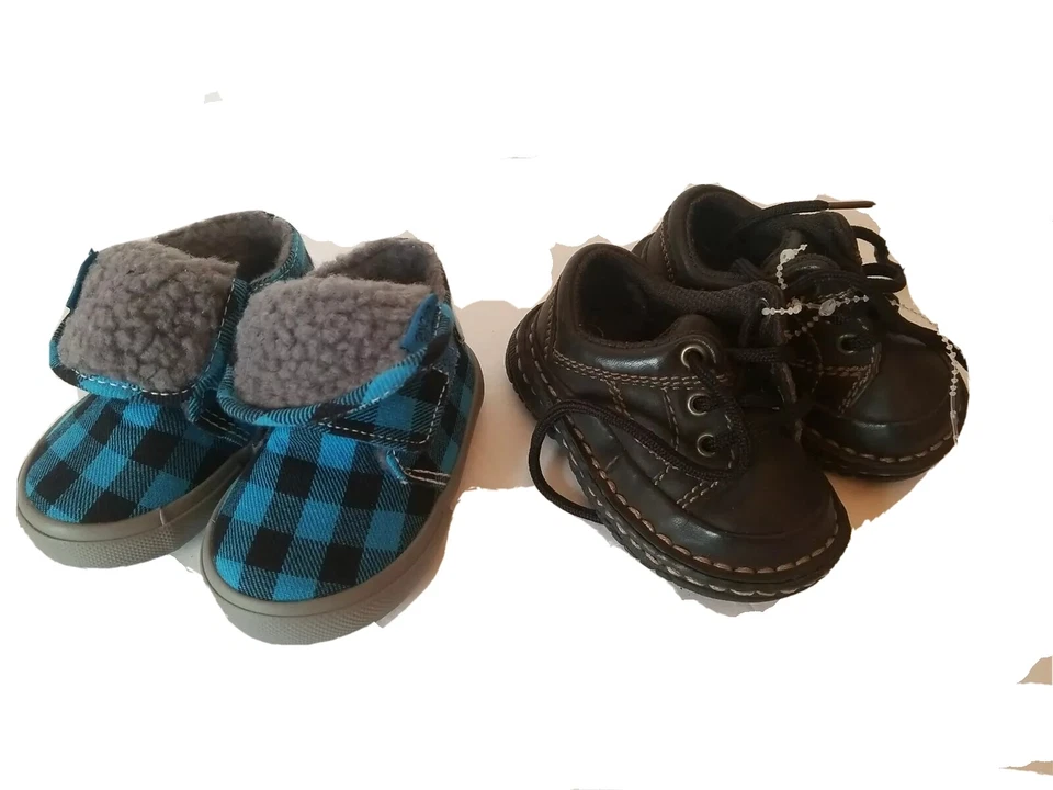 Lote de zapatos para niños pequeños marca mixta 2 niños pequeños 2 pares suela gruesa Y2K Foto 2 de 4