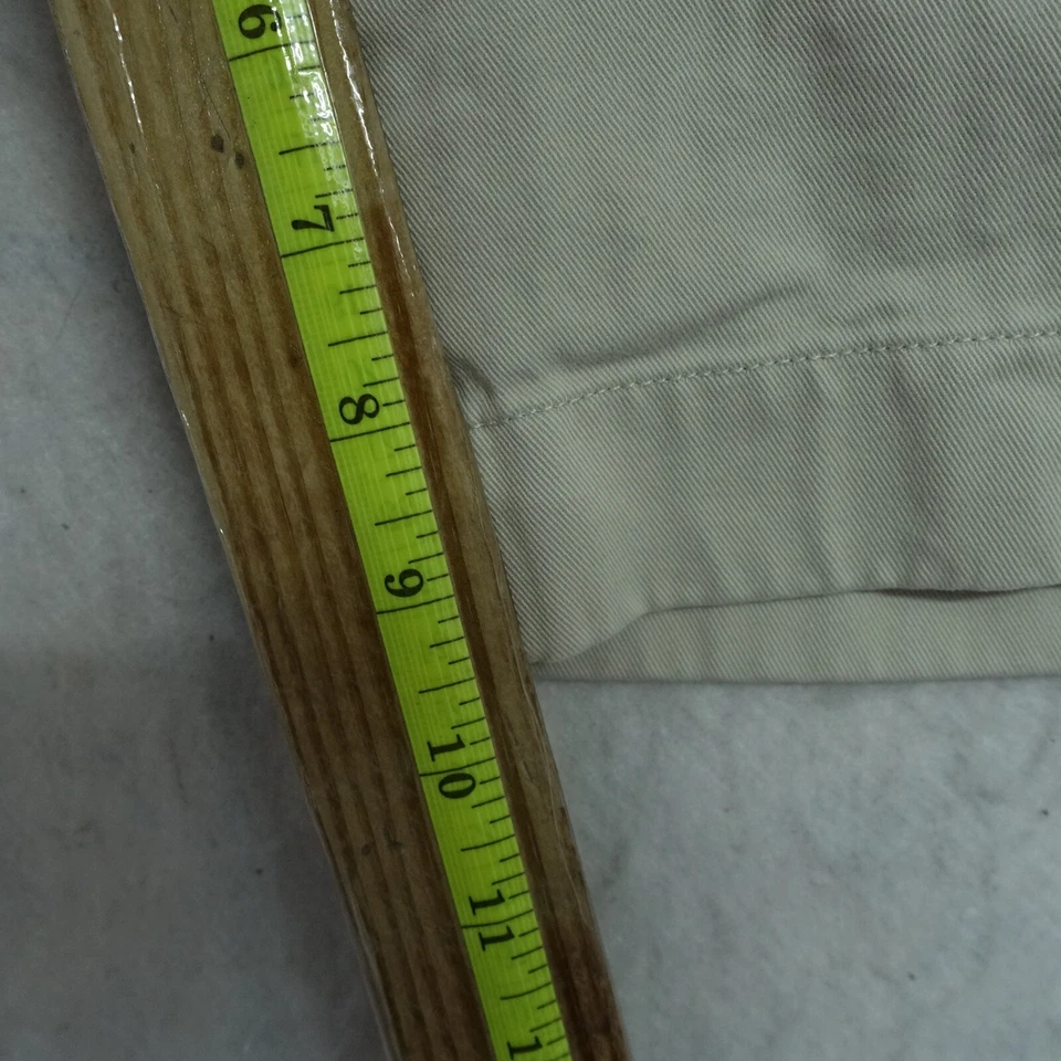 Shorts chino masculino Nautica Clipper NS-83 tamanho 34 marfim 100% algodão bolsos de carga - Imagem 4 de 4