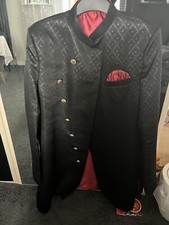 mens asian sherwani jacket with trousers medium