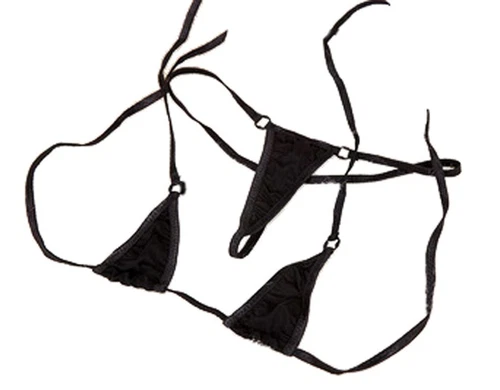 Women's Extreme Sexy Hot Silk Micro Bikinis Set, G-string Mini Thong Swimwear - Picture 5 of 35