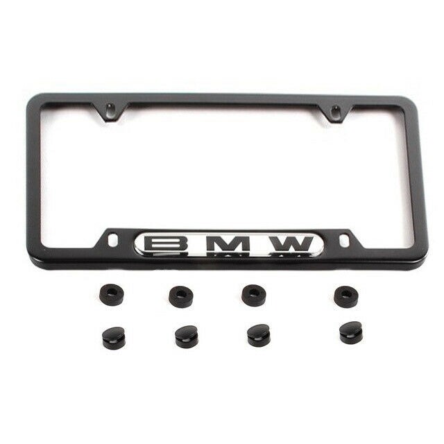 BMW E46 E90 ETC License Plate Frame Factory Original Black - GENUINE | eBay