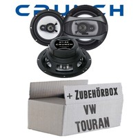 VW Touran - Crunch 3Wege Lautsprecher 160Mm Boxen TüR Heck Hinten 16Cm Einbauset