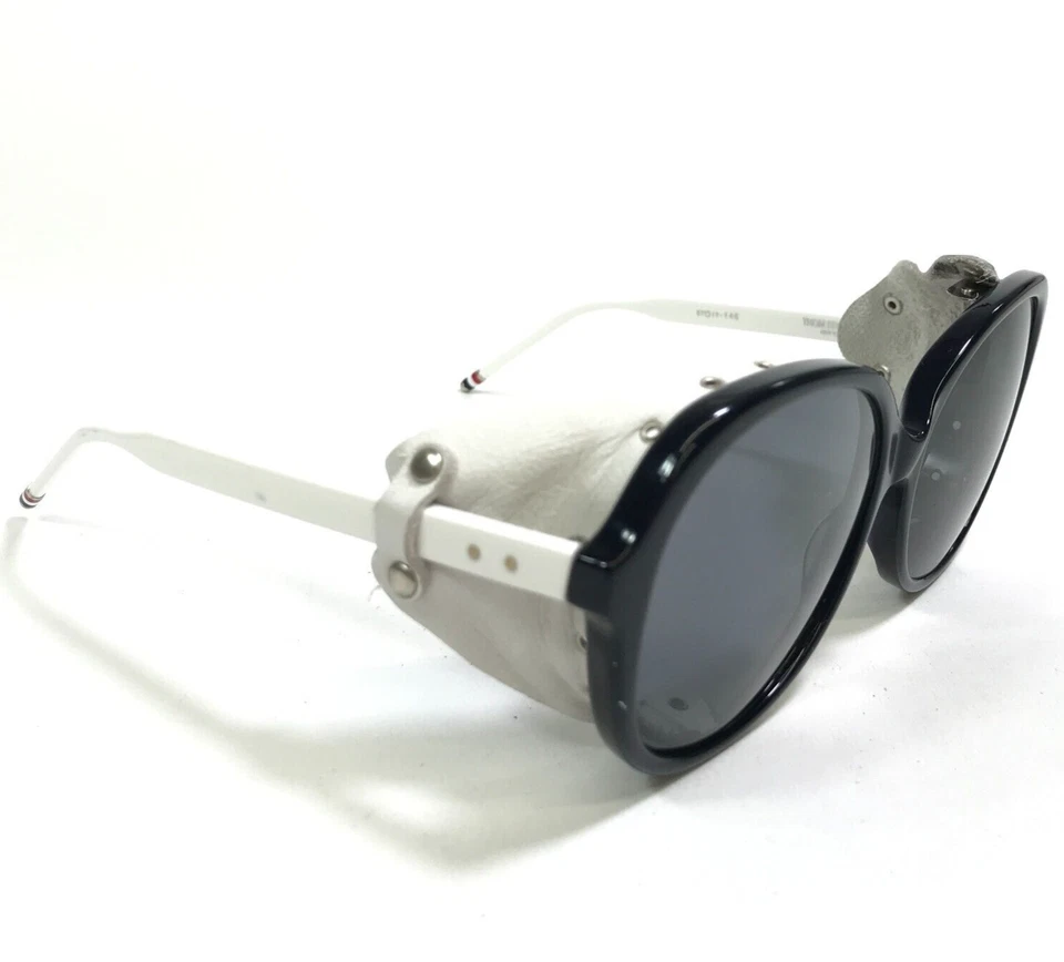 Gafas de sol Thom Browne TB-503-C-T-NVY-WHT-57 cabina de montañismo lentes negras Foto 3 de 4