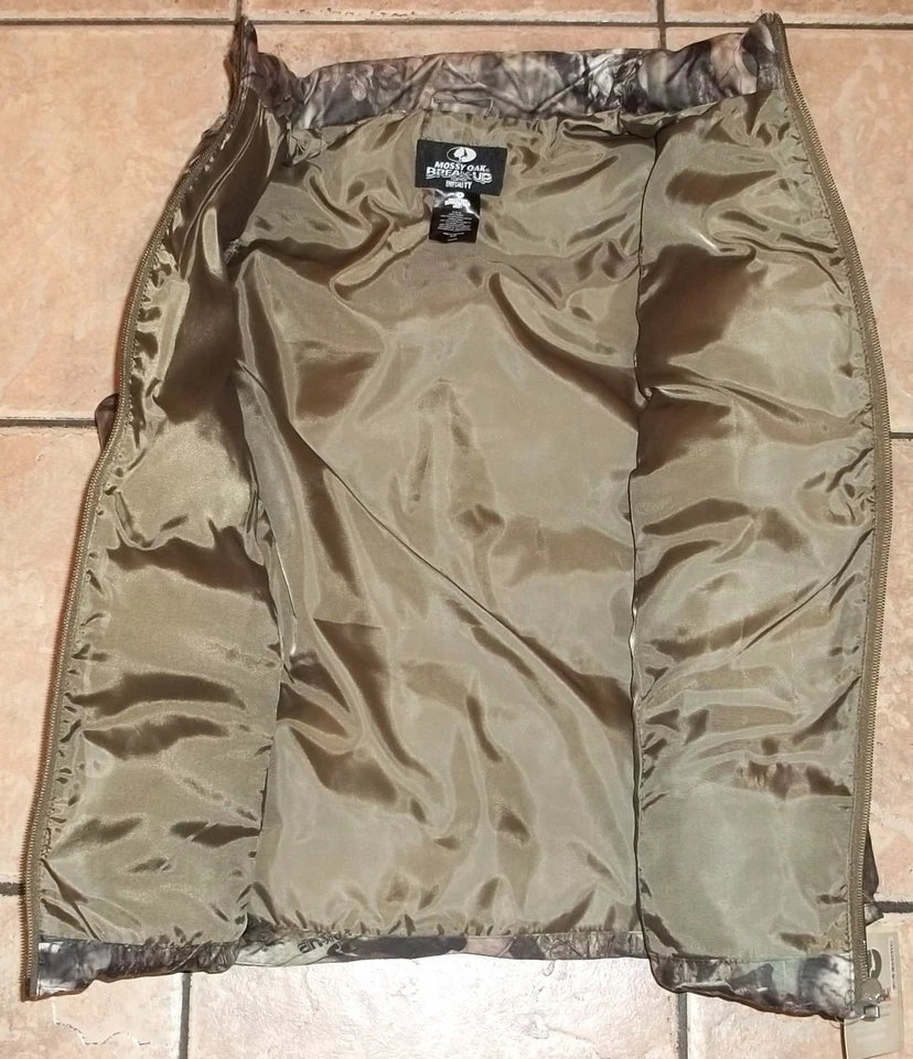 Womens Mossy Oak CAMO BUBBLE VEST~size MEDIUM LARGE XL~NWT~LINED~Brown~HUNTING - Image 3 of 4