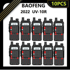 10X BAOFENG UV-10R UHF VHF HANDFUNKGER T WALKIE TALKIE FUNKGERAT 128 KANAL RADIO