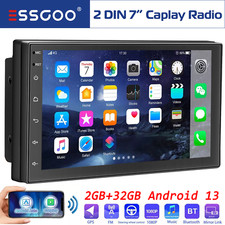 7" Double 2 Din Car Stereo Touch Screen Car Radio Apple CarPlay Android 13 GPS