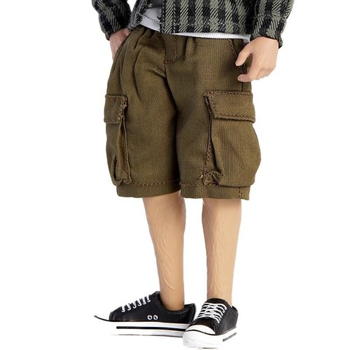 Pantalones cortos de carga masculinos escala 1/12 para accesorios corporales Action Firgure de 6"" - Imagen 2 de 16