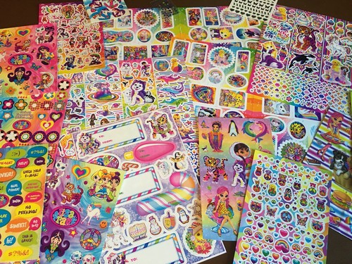 Rare 80s/90s Vintage Lisa Frank Huge Random Sticker Lot! Many Many Varieties! - Picture 2 of 10