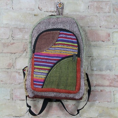 Backpack - Hemp - Pattern 14 - Beige
