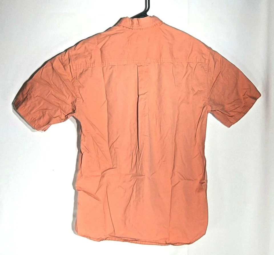 Trader Bay Men's Orange Short Sleeve Button Down Shirt Size M - Image 2 of 4