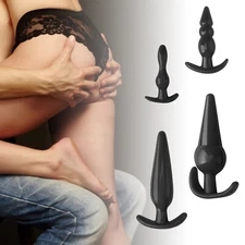 Silicone Anal Plug Butt Plug Anus Stimulation Prostate Massage Sex Toys for Wome