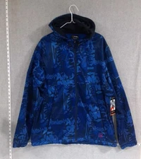 And1 Jumpshot Jacket Full Zip Hoodie Men's XL Surf Blue