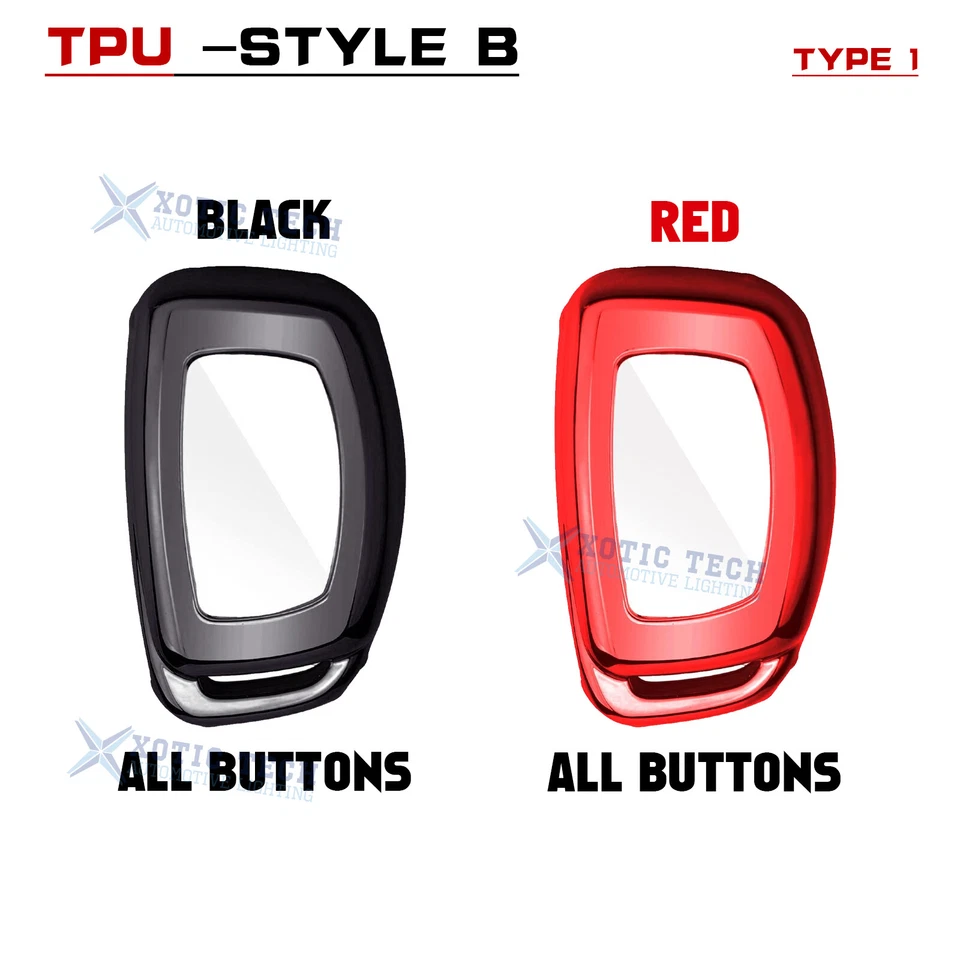 Keyless Key Fob Shell Protection Skin Case For Hyundai Elantra Sonata Santa Fe - Image 4 of 4